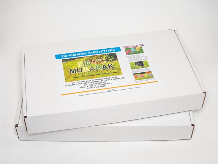 Pre-Packaged Eid Mubarak Yard Letters - Eid
