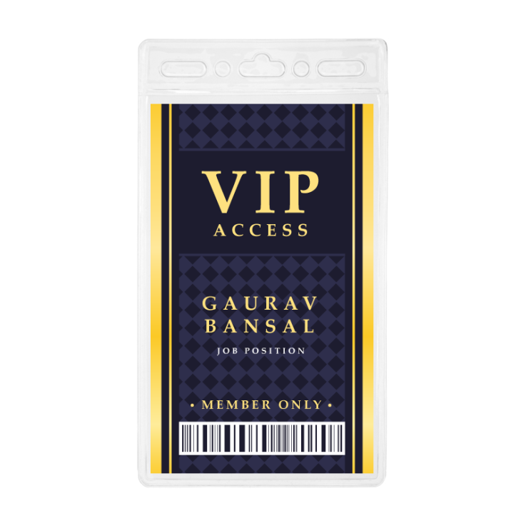 Plastic Badge Holders - 2.5 Inch x 4.5 Inch - 
