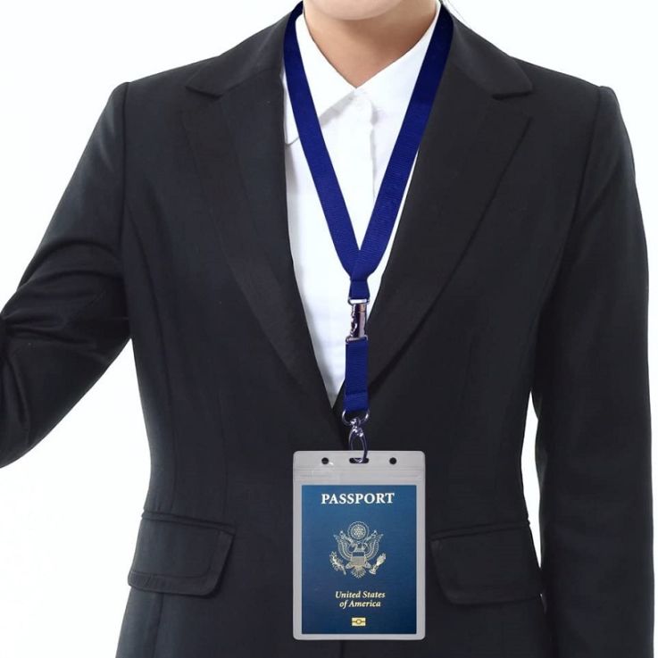 Vertical 6 X 4 Inch Badge Holder - 