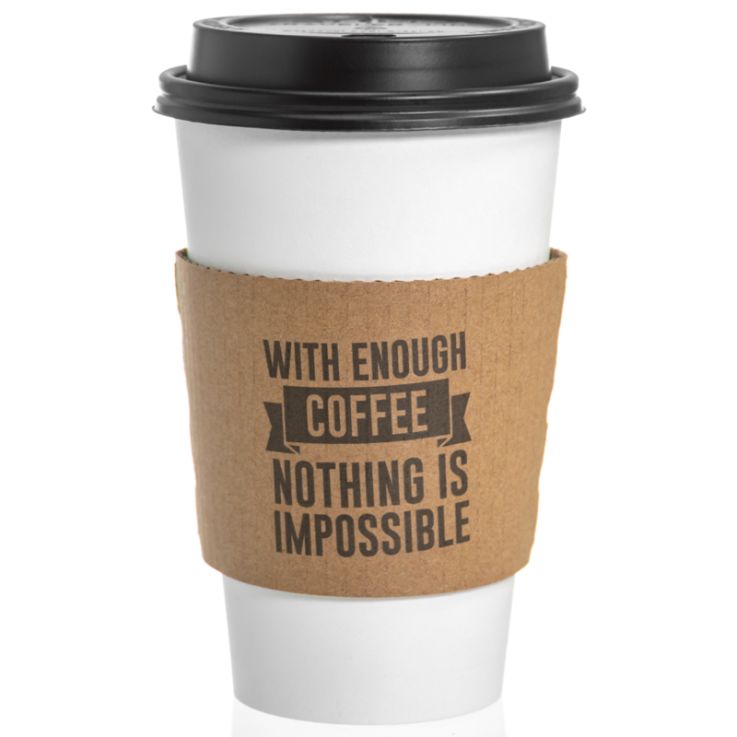 Custom Traditional Natural Kraft Cup Sleeves - Paper Cup Sleeves