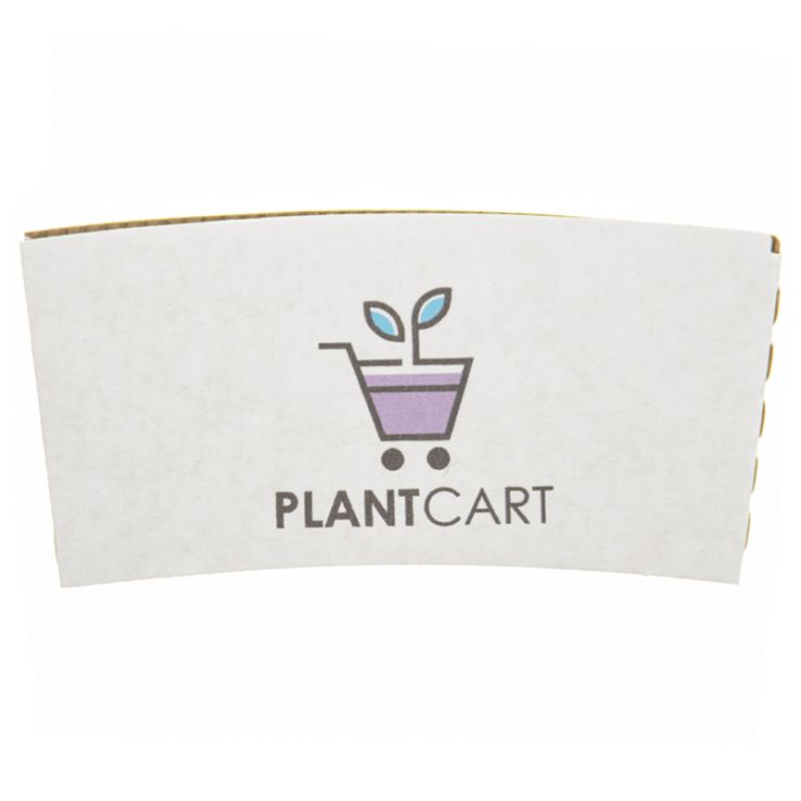 Custom Traditional White Cup Sleeves - Paper Cup Sleeves