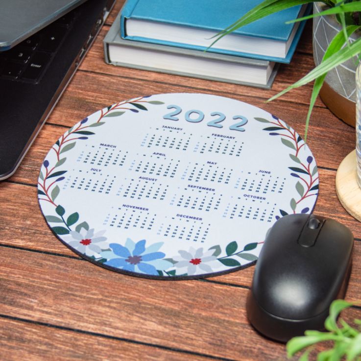 01Full Color 2022 Calendar Circle Mouse Pads - Computer Accessories