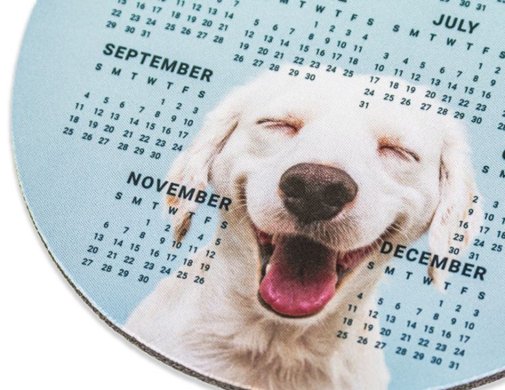 01Full Color 2022 Calendar Circle Mouse Pads - Details - Mouse Pad
