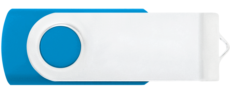 Cyan - White - Computer Accessory