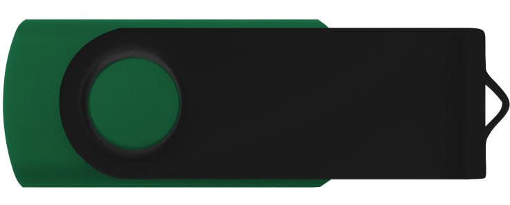 Dark Green - Black - Flash Drive