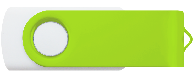 White - Lime Green 375 - Computer Accessory