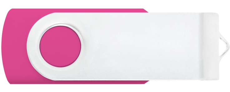 Pink 212 - White - Flash Drive