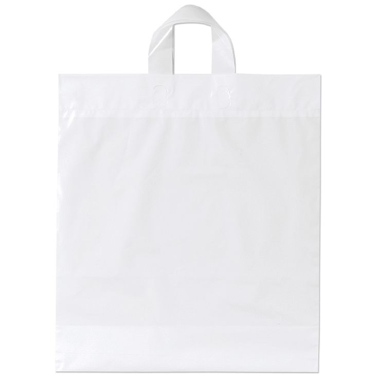 Moose Soft Loop Handle Plastic Bags - White - 