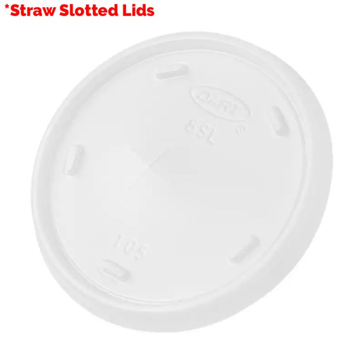 01_Straw Slotted Lids - Foam Cups