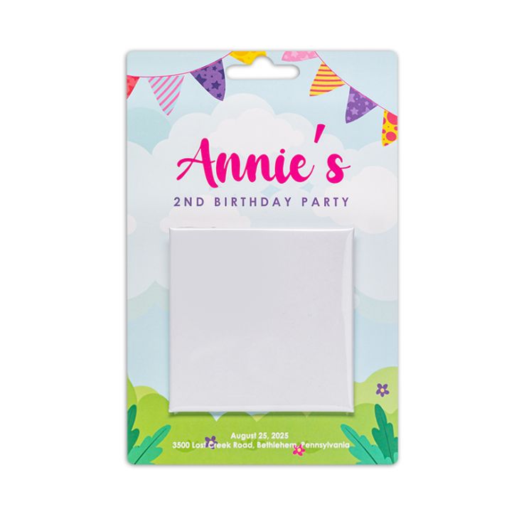 2.5&quot; Square x 1 Button Packs - Round Button Packs
