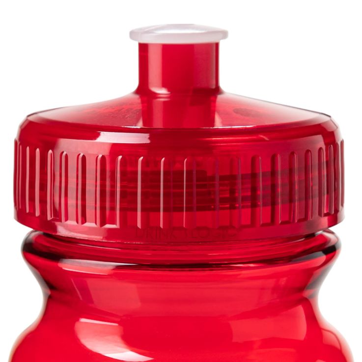 20 Oz Translucent Sports Water Bottles - Translucent Red - Water Bottle