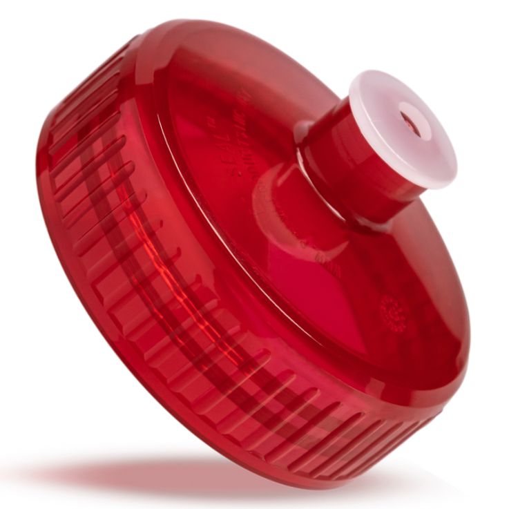 20 Oz Translucent Sports Water Bottles - Translucent Red Lid - Sports Bottle