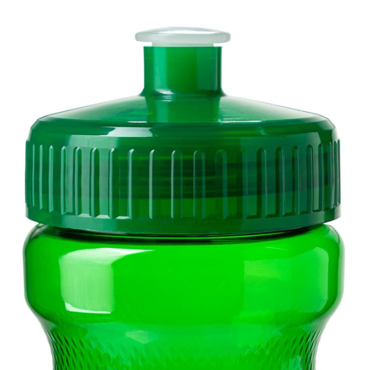 24 Oz Translucent Sports Water Bottles - Trans Green - Bike