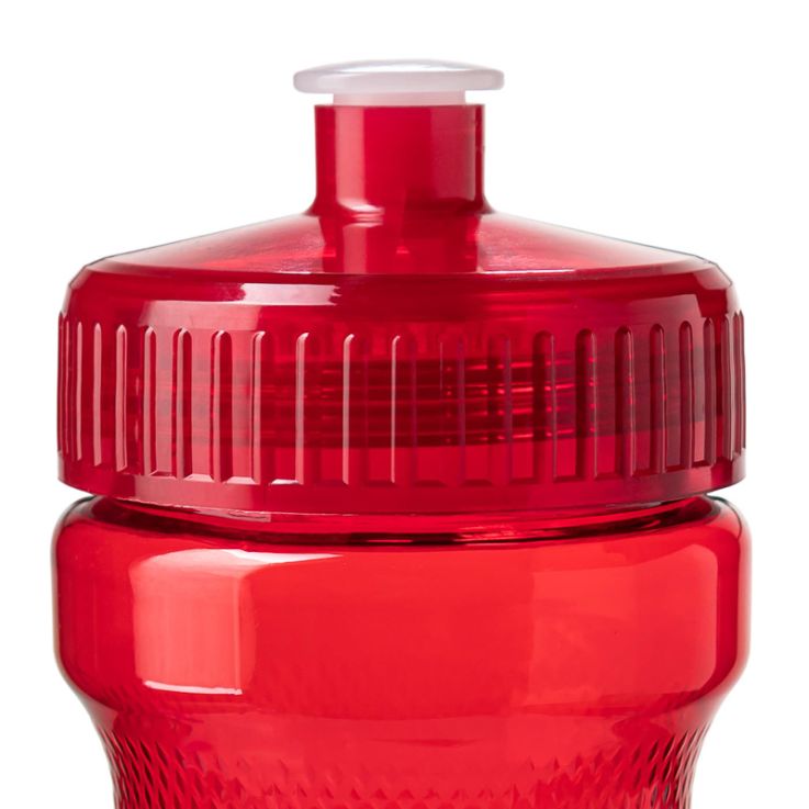 24 Oz Translucent Sports Water Bottles - Trans Red - Bike Water Bottles