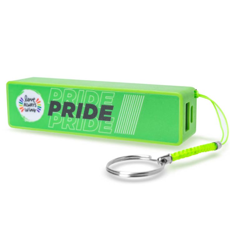 Compact Keychain Power Banks - Lime Green - 