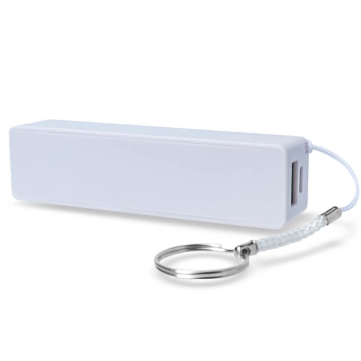 Compact Keychain Power Banks - White - 