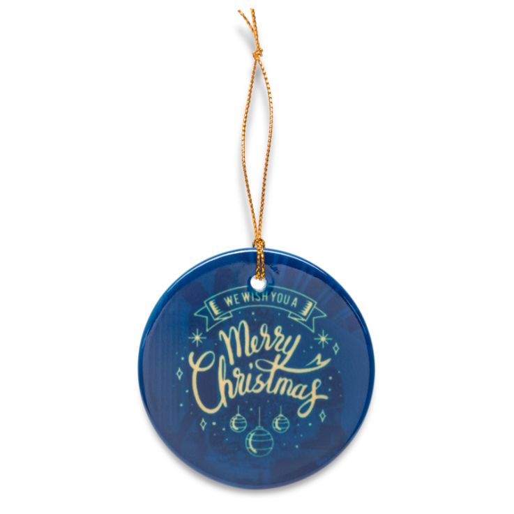 Full Color Ceramic Christmas Ornament - Christmas Stocking