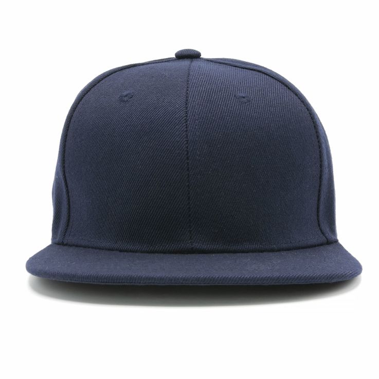 Navy Blue - Flat Bill Snapback
