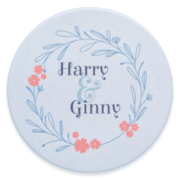 4 Inch Full Color Round Ceramic Coasters - 