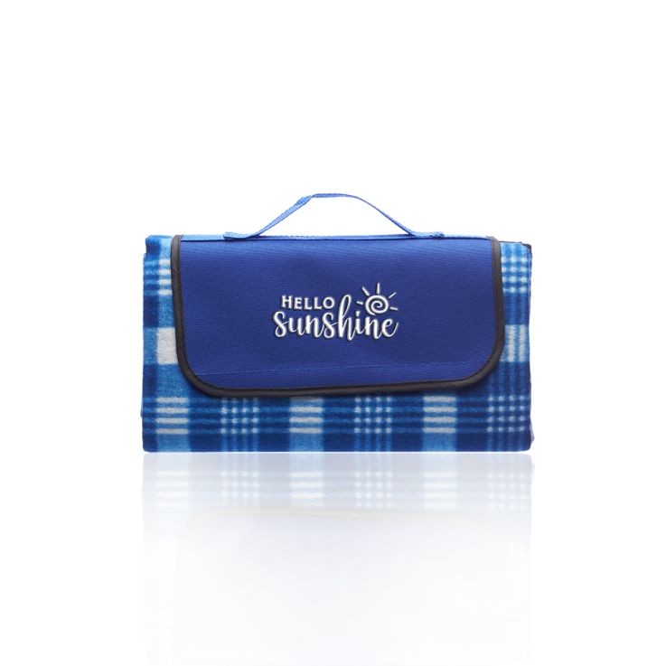 Creekside Roll Up Picnic Blankets - Blue - Cozy Blanket