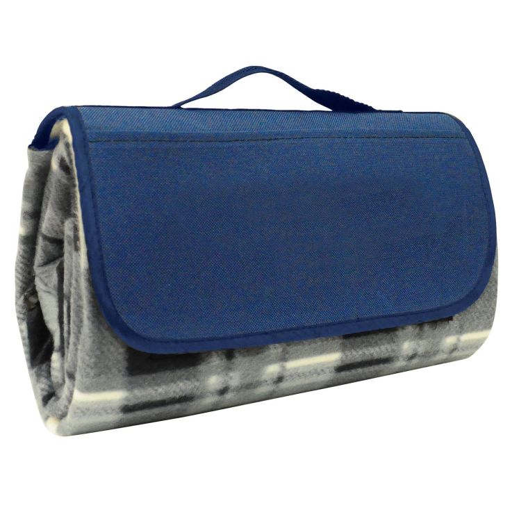 Roll-Up Easy Picnic Blanket - Light Blue - Blankets