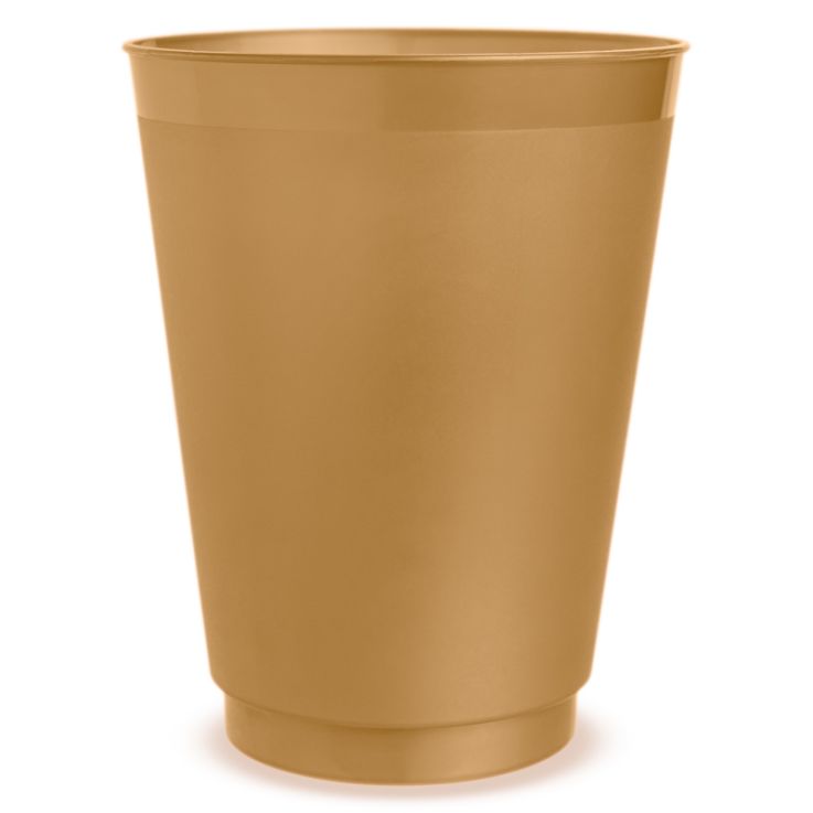 Blank 16oz Frosted Stadium Cups - Frosted Gold - 