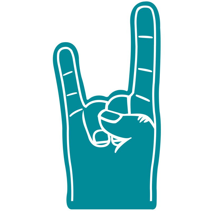 Teal - Cheering Accessories-cheering Mitts