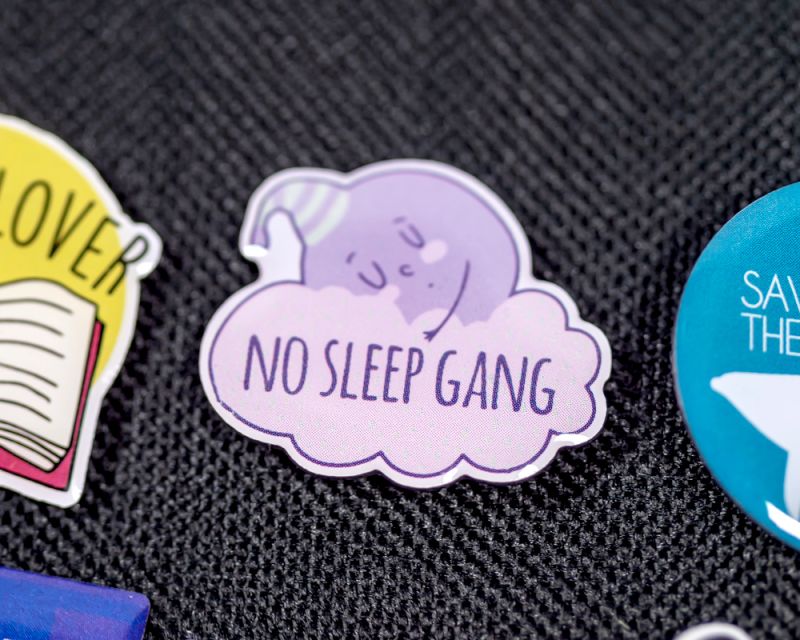 Stock Lapel Pins - No Sleep Gang