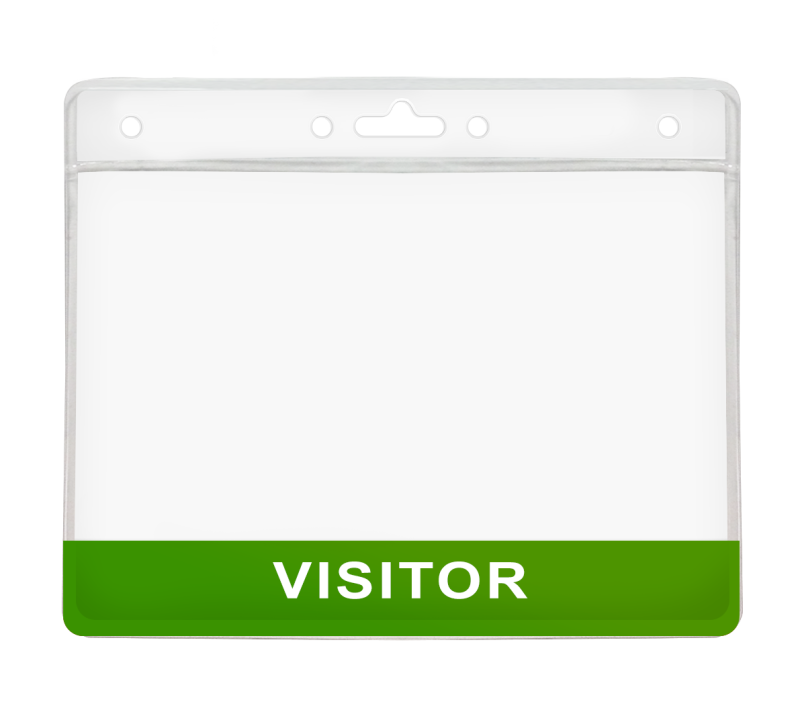 Visitor - Green - Exhibitor Badge Holder