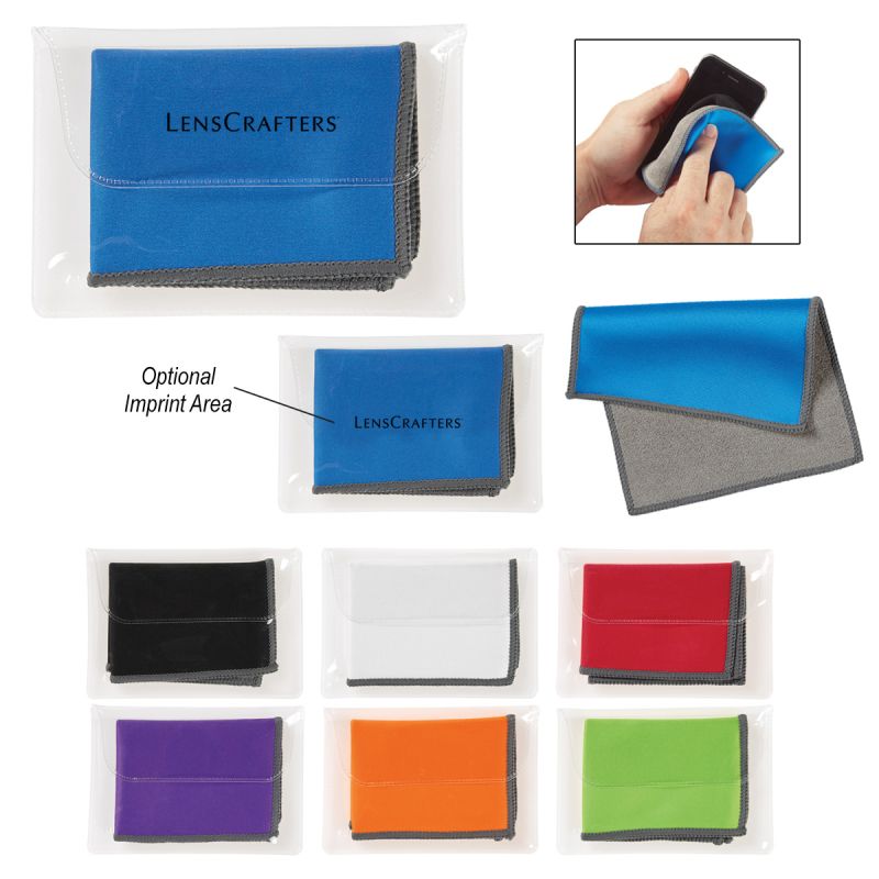 1 Dual Microfiber Cloth In Case - Office Supplies
