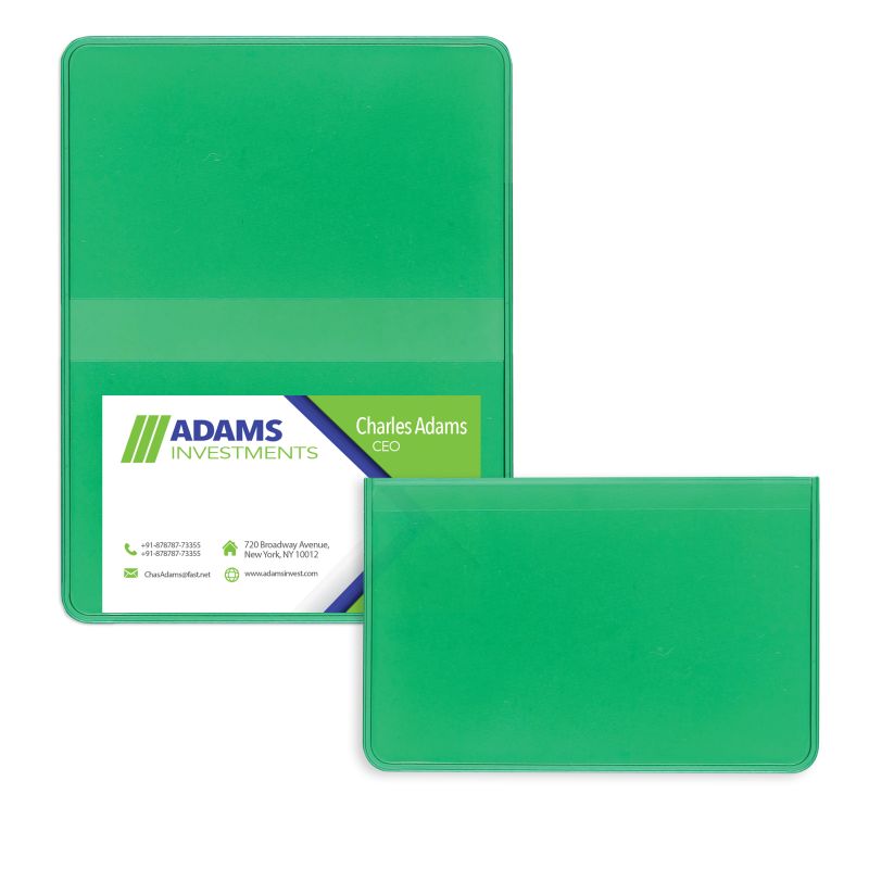 Tinted Clear Green - Business Card Holders