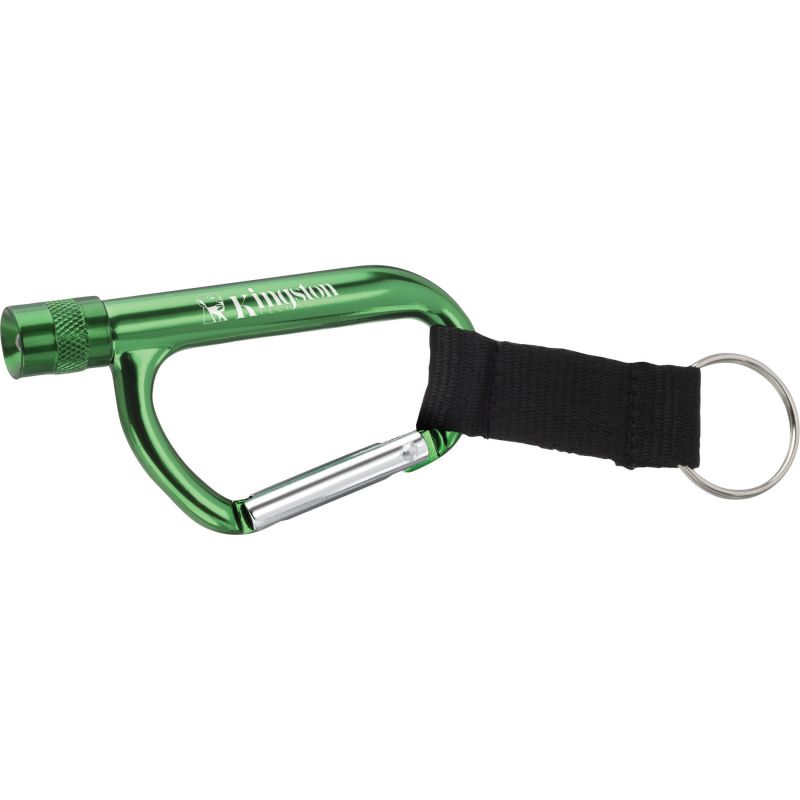 1 - Green - Flashlight Carabiner