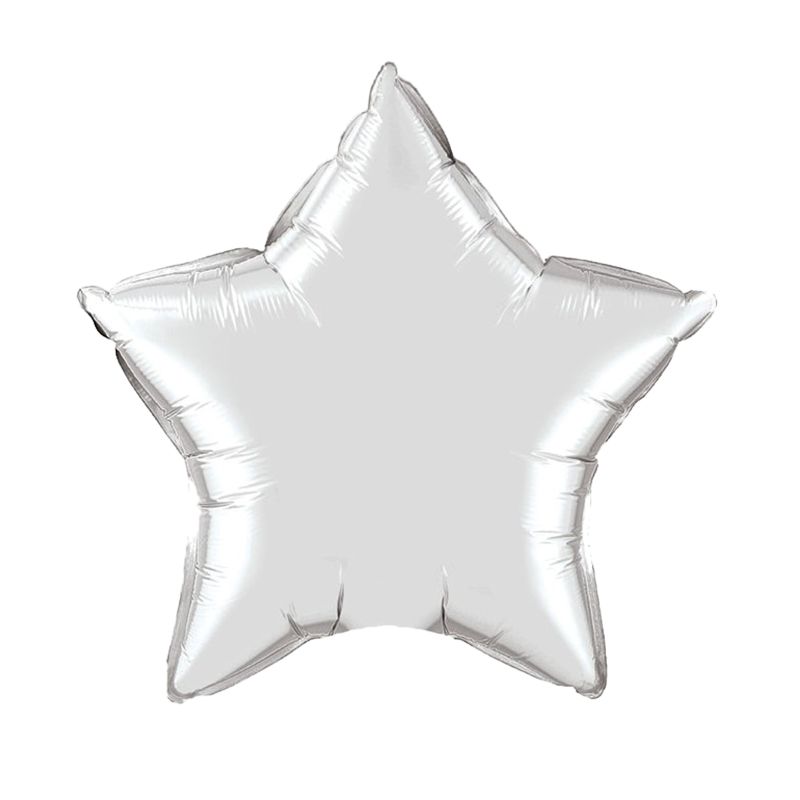 Silver - Star Balloon