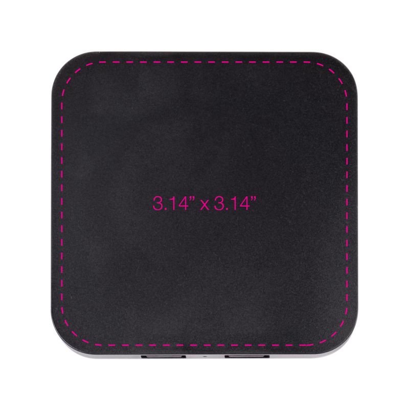10W Qi Quad Wireless Chargers Imprint Area - Power Bank 