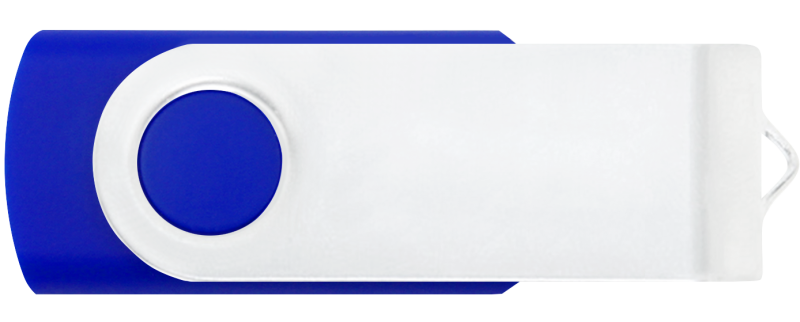 Blue 286 - White - Flash Drive
