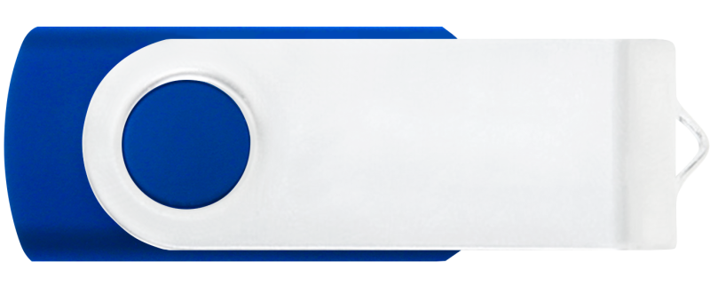 Blue 293 - White - Flash Drive
