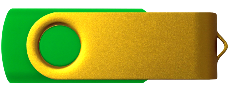 Green 361 - Gold 1245 - Flash Drive