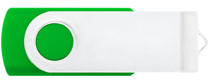 Green 361 - White - Flash Drive