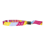 Custom Woven Cloth Wristbands with Split One - Way Secure Locking - 