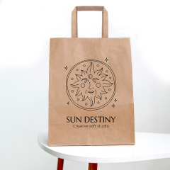 8 X 10 Inch Custom Paper Shopping Bag With Handles