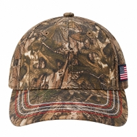 Port &amp; Company Port Authority Americana Contrast Stitch Camouflage Cap.