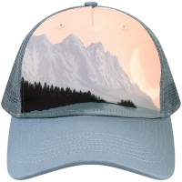 LOCALE Printed Five-Panel Trucker Cap - 5PTKR