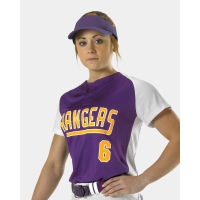 Alleson Athletic Girls' Two Button Fastpitch Jersey - 522PDWG