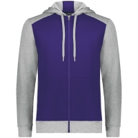 Augusta Sportswear Unisex Eco Revive&trade; Three-Season Triblend Fleece Full-Zip Hooded Sweatshirt - 6899