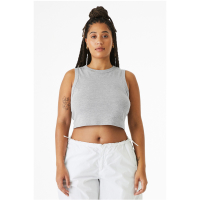 Bella + Canvas Ladies&#039; Micro Rib Muscle Crop Tank