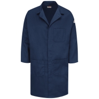 Bulwark Men's Concealed Snap Front Lab Coat - EXCEL FR&reg; ComforTouch&reg; - 6 Oz. - KLL6