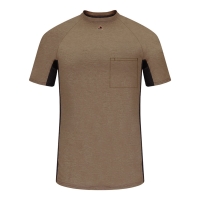 Bulwark Men's FR Two-Tone Base Layer With Concealed Chest Pocket- EXCEL FR - MPS4