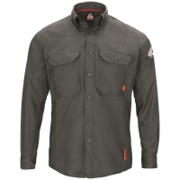 Bulwark Men's IQ Series&reg; Long Sleeve Comfort Woven Lightweight Shirt - QS50