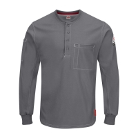 Bulwark Men's IQ Series&reg; Plus Long Sleeve Henley - QT40