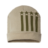 CAP AMERICA USA-Made Patriotic Cuffed Beanie - RK12